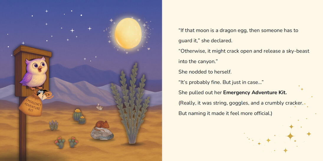 Olive&#39;s Emergency Adventure Kit is ready.